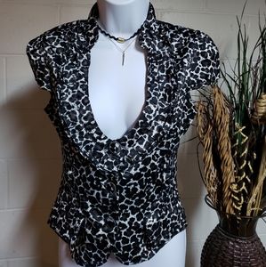 Ashley leopard print Top